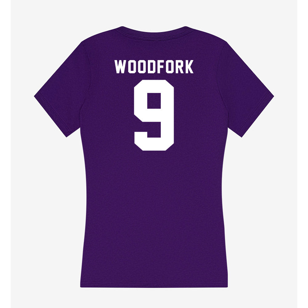 TCU - NCAA Football : Chad Woodfork - Women's V-Neck T-Shirt-1