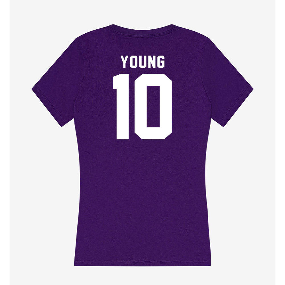 TCU - NCAA Women's Volleyball : Kinsley Young - Women's V-Neck T-Shirt-1