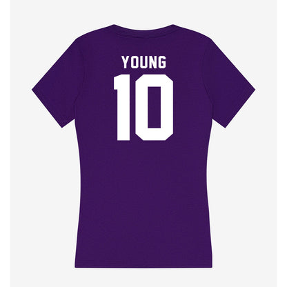 TCU - NCAA Women's Volleyball : Kinsley Young - Women's V-Neck T-Shirt-1