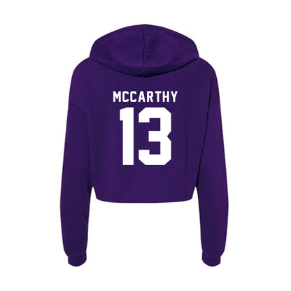 TCU - NCAA Women's Volleyball : Molly Mccarthy - Women's Crop Fleece Hoodie-1