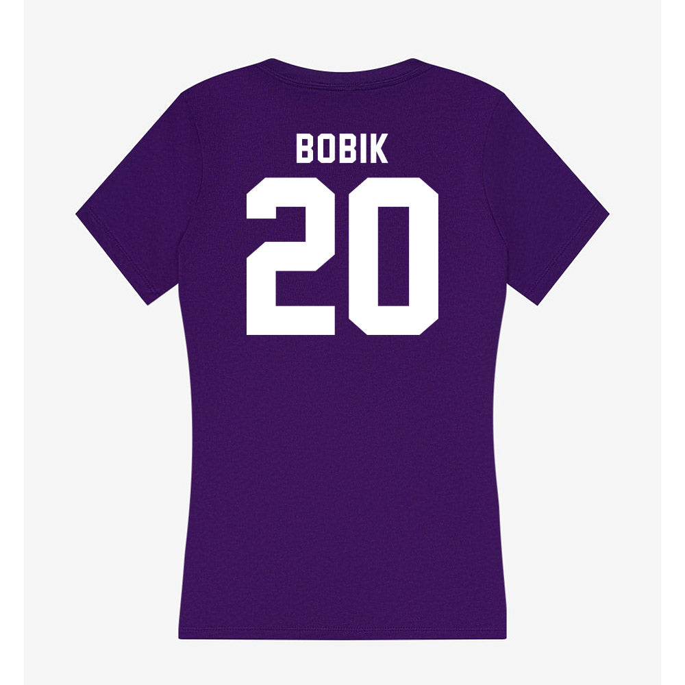 TCU - NCAA Women's Volleyball : Blaykli Bobik - Women's V-Neck T-Shirt-1