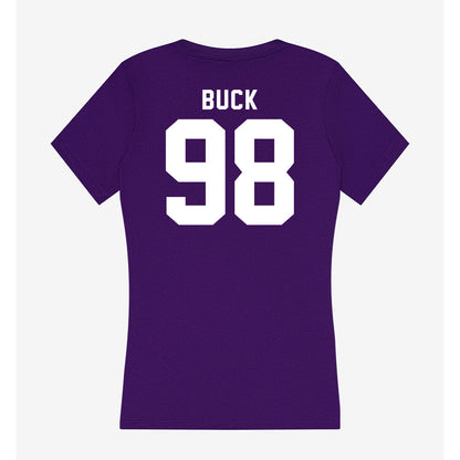 TCU - NCAA Football : Carter Buck - Women's V-Neck T-Shirt-1