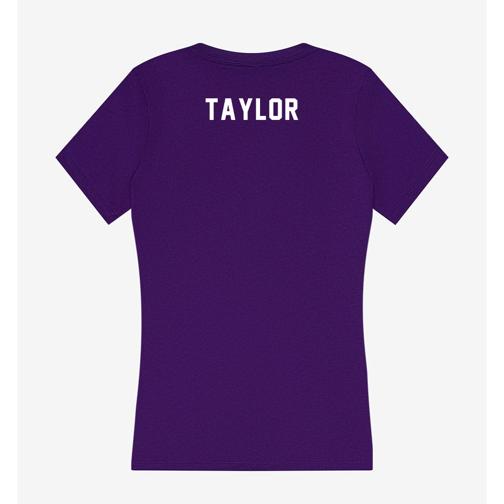 TCU - NCAA Beach Volleyball : Britain Taylor - Women's V-Neck T-Shirt-1