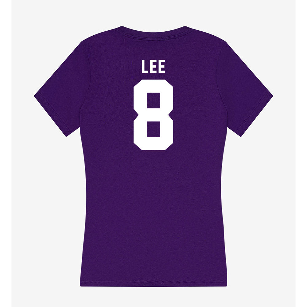 TCU - NCAA Women's Volleyball : Mia Lee - Women's V-Neck T-Shirt-1