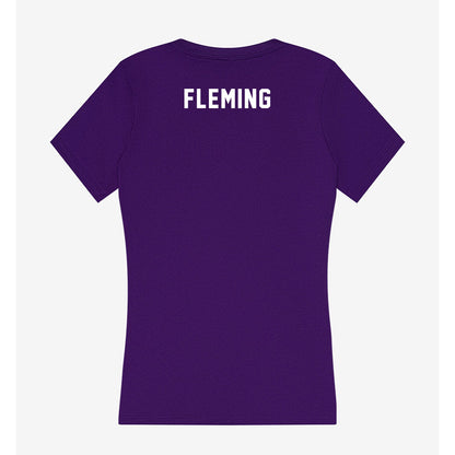 TCU - NCAA Men's Basketball : Samuel Fleming - Women's V-Neck T-Shirt-1