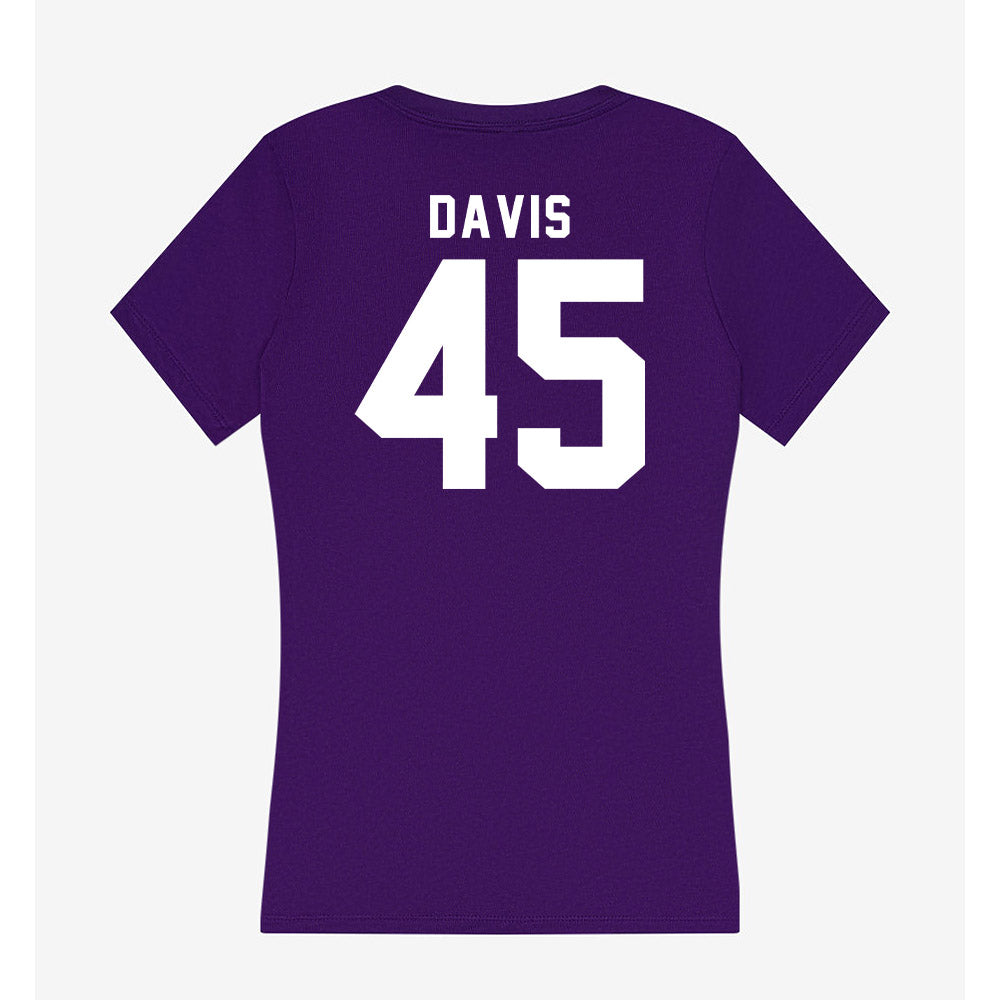 TCU - NCAA Baseball : Lance Davis - Women's V-Neck T-Shirt-1