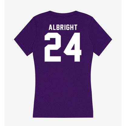 TCU - NCAA Football : Joseph Albright - Women's V-Neck T-Shirt-1