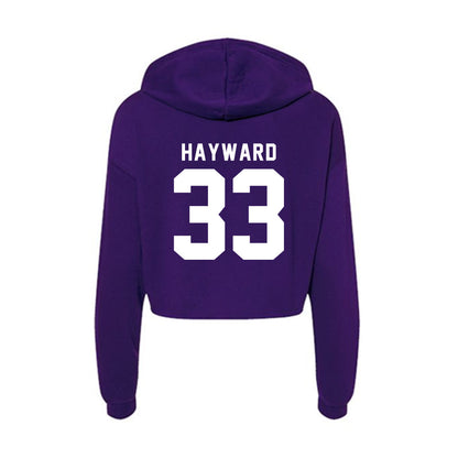 TCU - NCAA Football : Koron Hayward - Women's Crop Fleece Hoodie-1