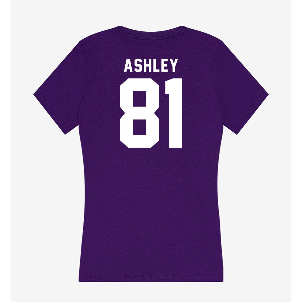 TCU - NCAA Football : Nacari Ashley - Women's V-Neck T-Shirt-1