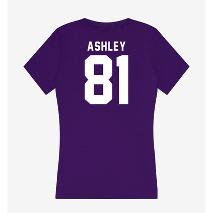TCU - NCAA Football : Nacari Ashley - Women's V-Neck T-Shirt-1