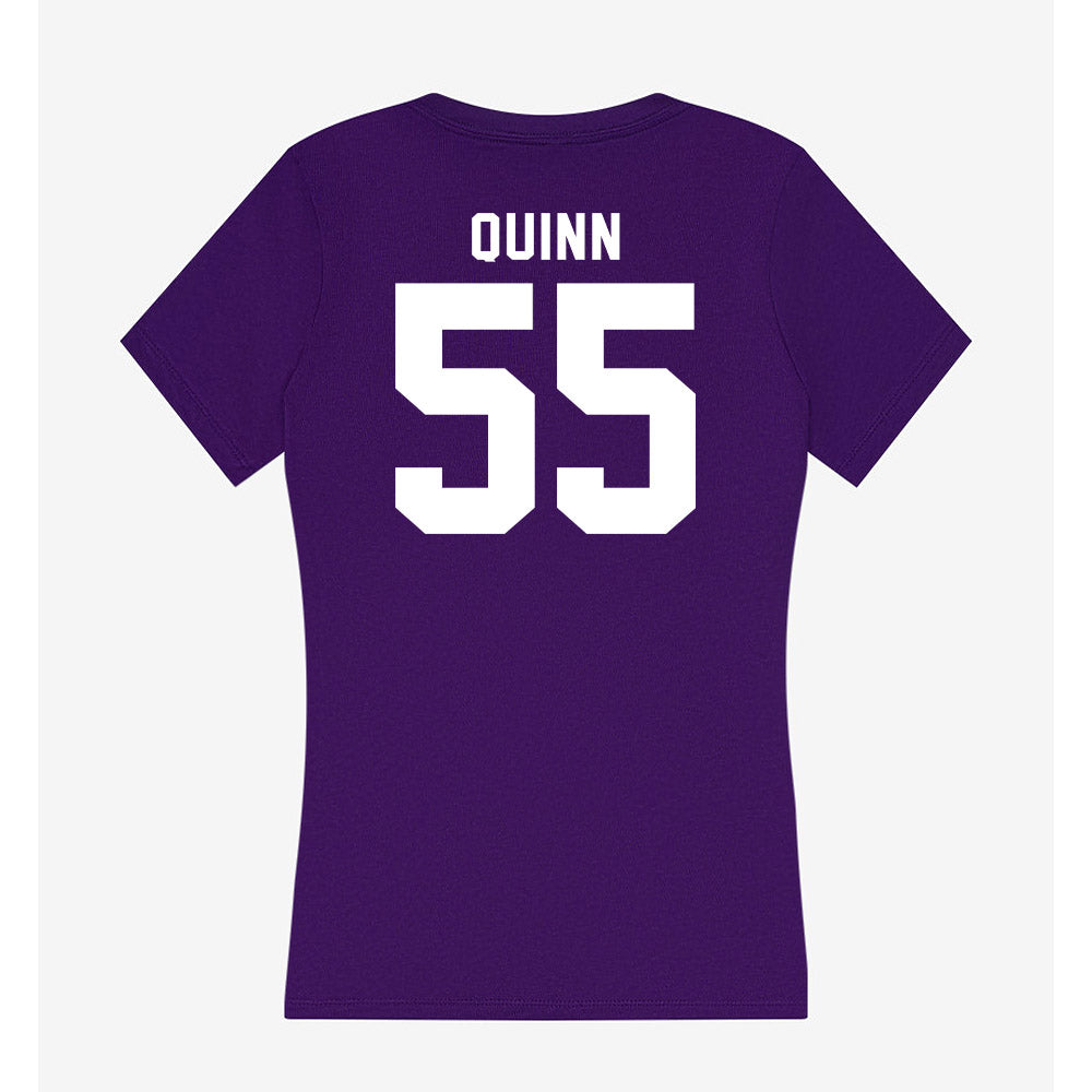 TCU - NCAA Baseball : Walter Quinn - Women's V-Neck T-Shirt-1