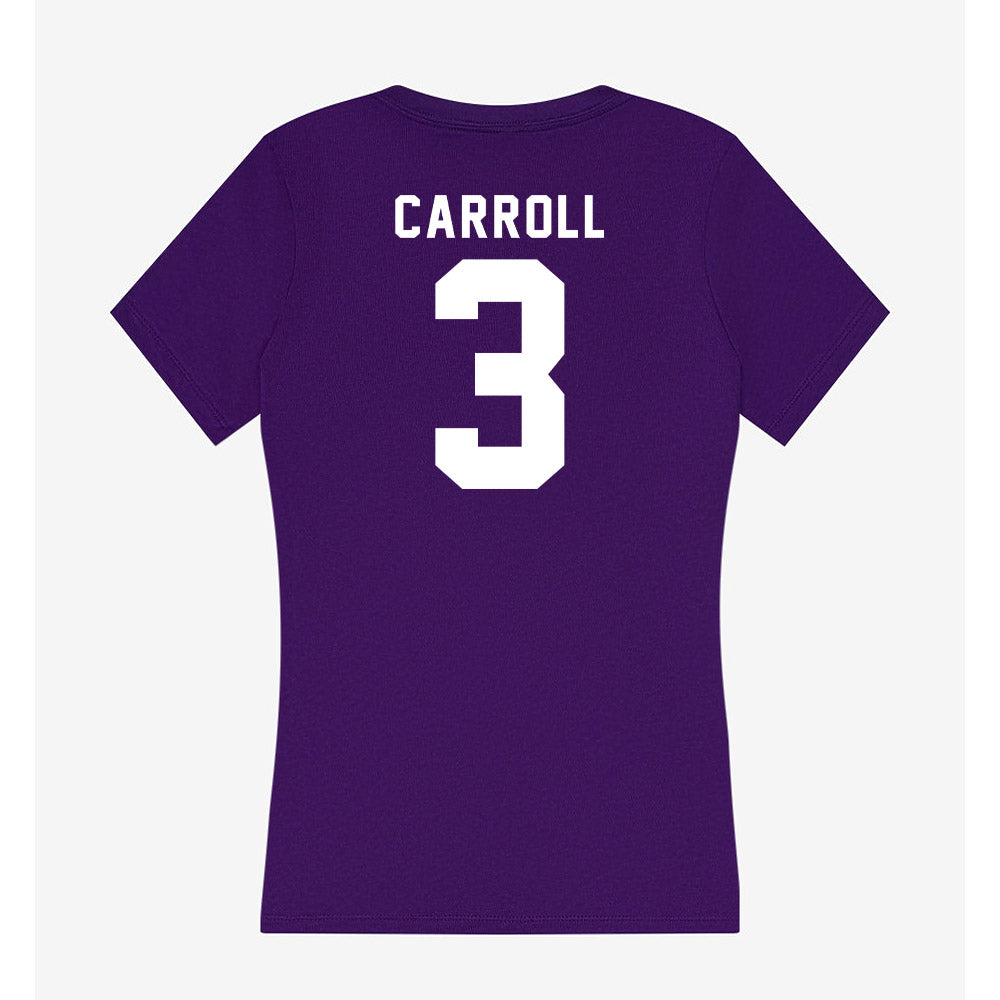 TCU - NCAA Football : Max Carroll - Women's V-Neck T-Shirt-1