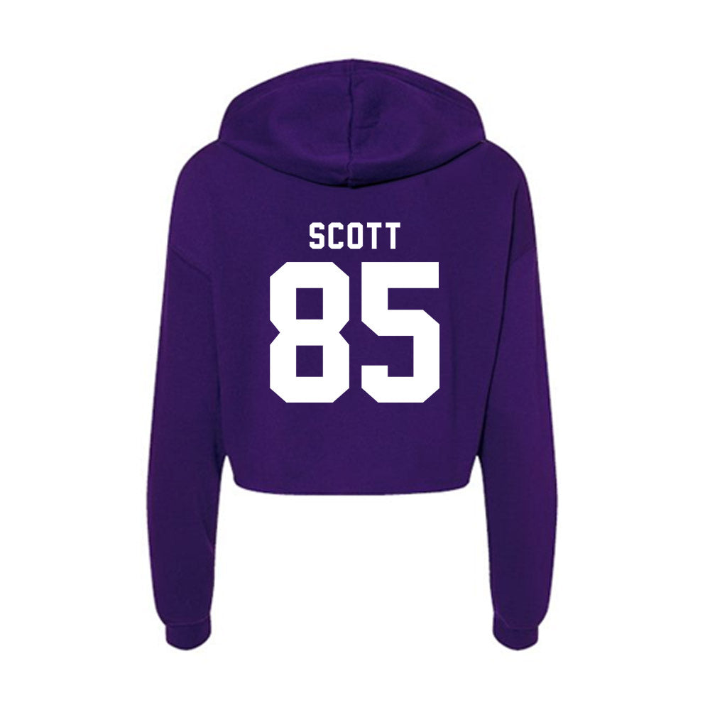 TCU - NCAA Football : James Scott - Women's Crop Fleece Hoodie-1
