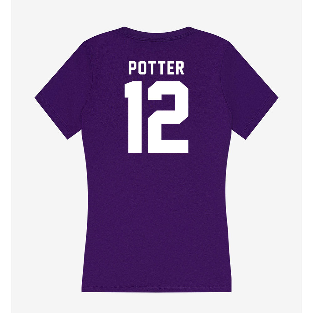 TCU - NCAA Football : David Potter - Women's V-Neck T-Shirt-1