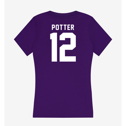 TCU - NCAA Football : David Potter - Women's V-Neck T-Shirt-1
