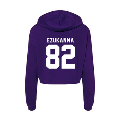 TCU - NCAA Football : Dozie Ezukanma - Women's Crop Fleece Hoodie-1