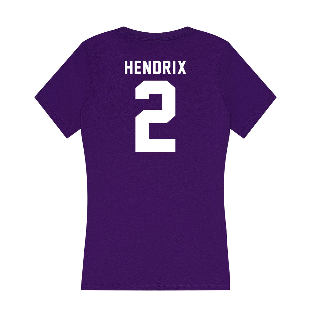 TCU - NCAA Women's Volleyball : Evan Hendrix - Women's V-Neck T-Shirt-1