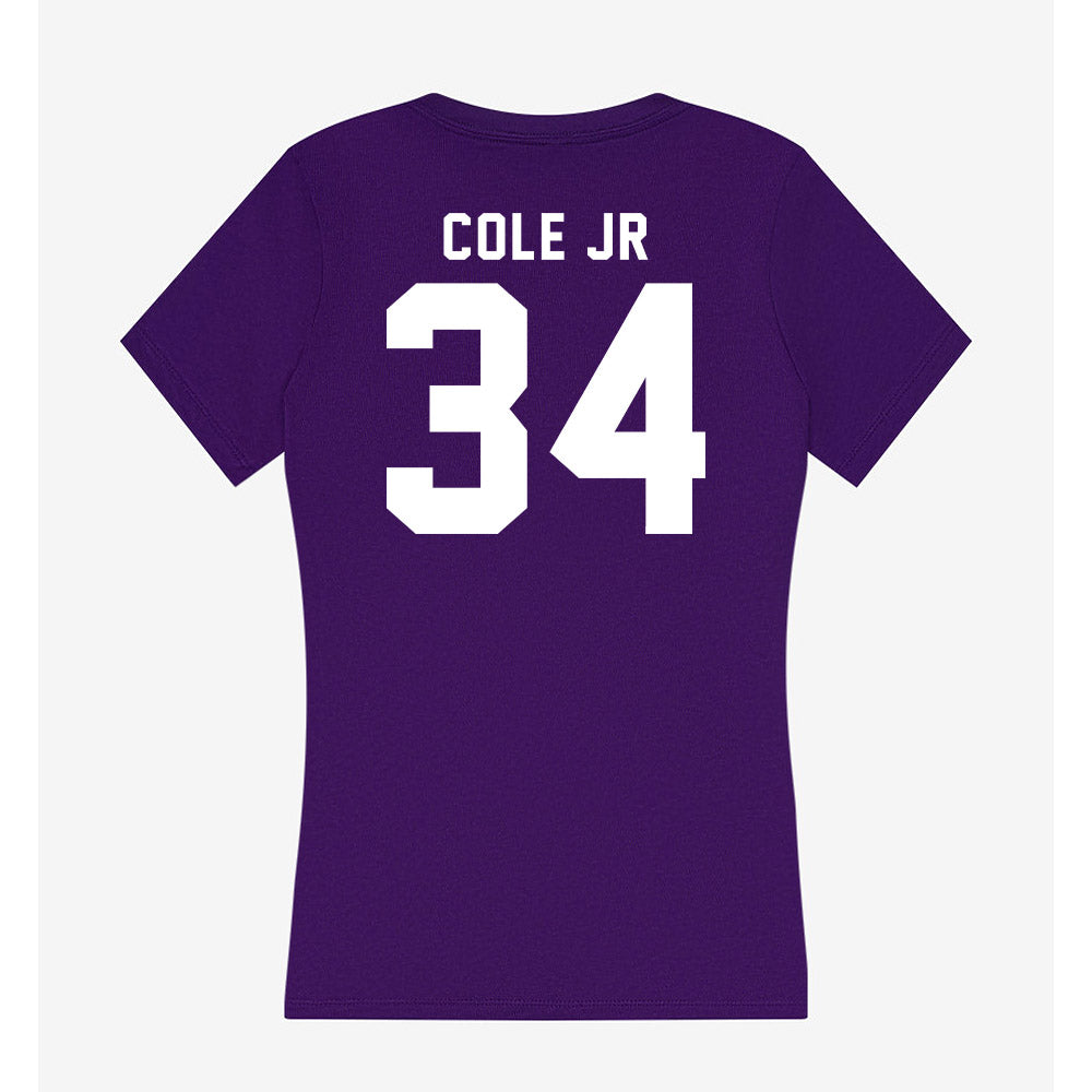TCU - NCAA Football : Perry Cole Jr - Women's V-Neck T-Shirt-1