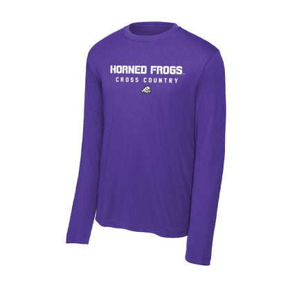 TCU - NCAA Men's Cross Country : Hector Solis - Activewear Long Sleeve T-Shirt-0
