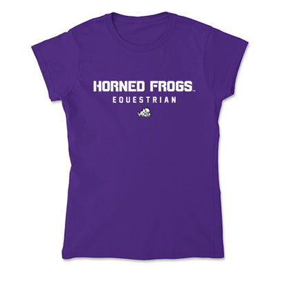 TCU - NCAA Equestrian : Lannie-Jo Lisac - Soft Style Women’s T-Shirt-0