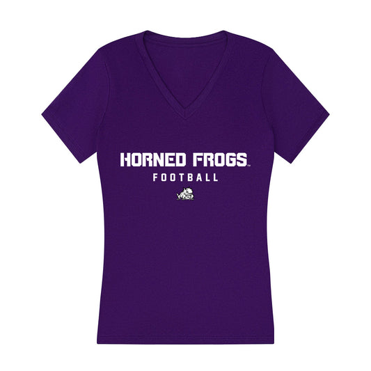 TCU - NCAA Football : Jordan Lester - Women's V-Neck T-Shirt-0