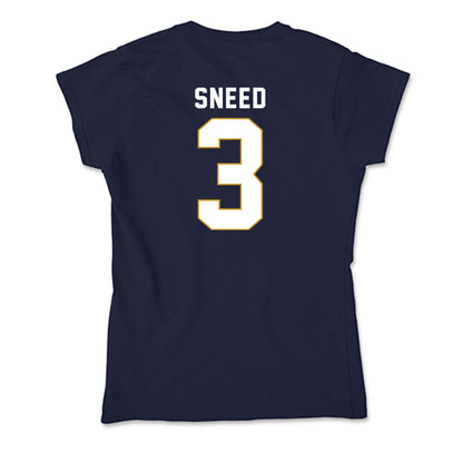 Notre Dame - NCAA Football : Jaylen Sneed - Soft Style Women’s T-Shirt-1