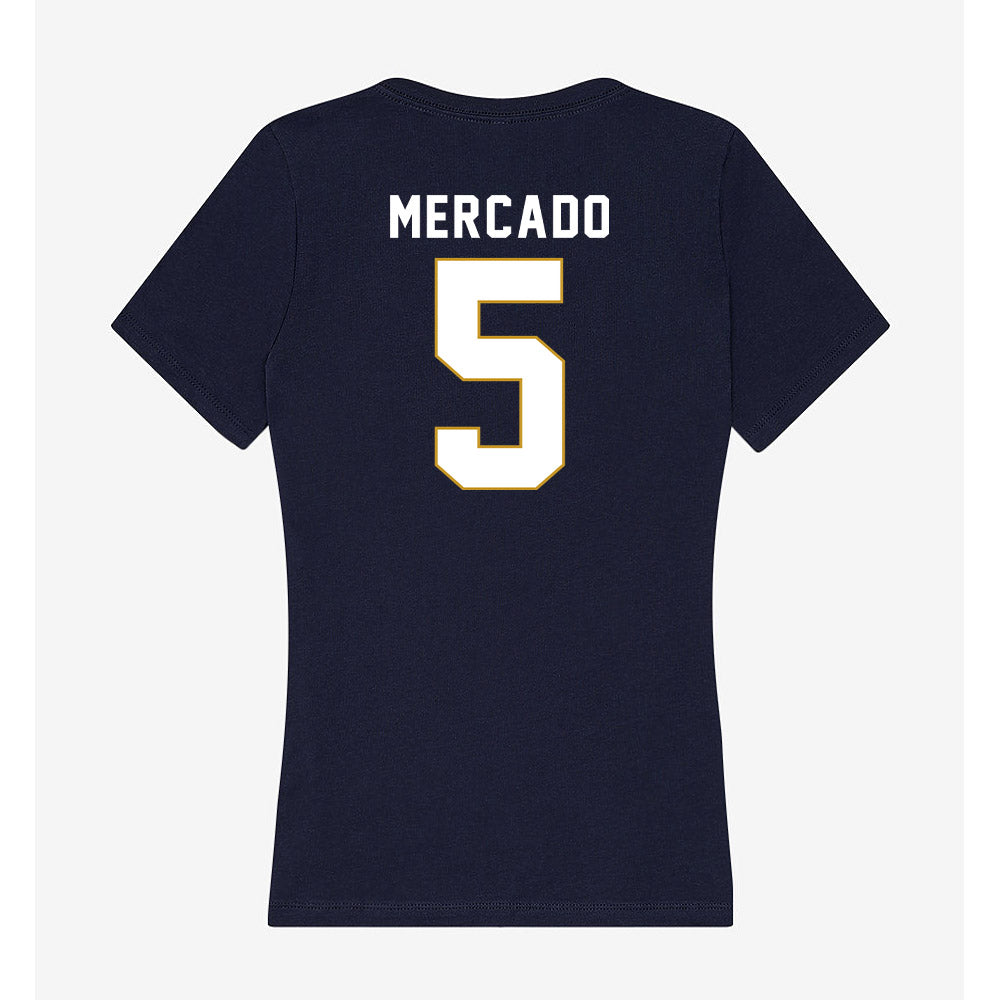 Notre Dame - NCAA Women's Volleyball : Carla Mercado - Women's V-Neck T-Shirt-1