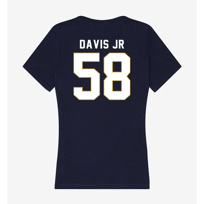 Notre Dame - NCAA Football : Thomas Davis Jr - Women's V-Neck T-Shirt-1