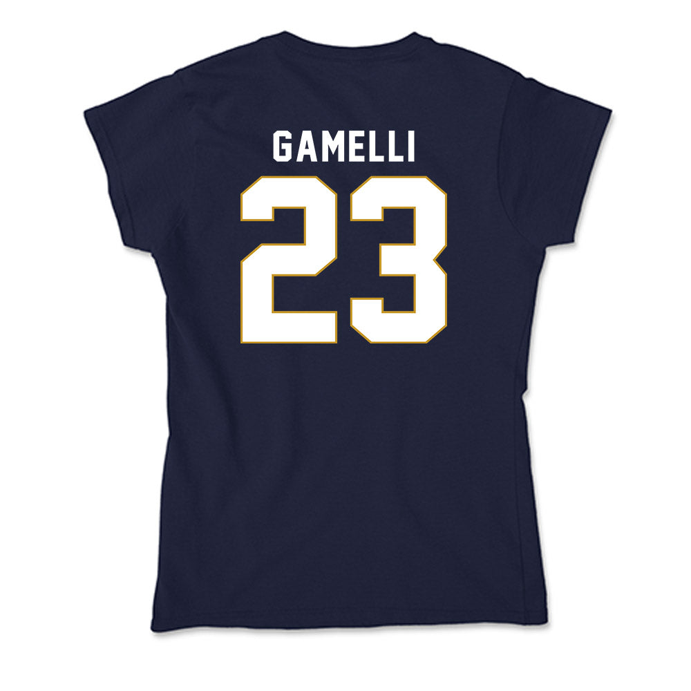 Notre Dame - NCAA Baseball : Gian Gamelli - Soft Style Women’s T-Shirt-1