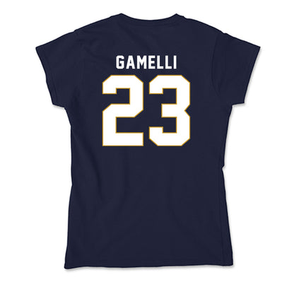 Notre Dame - NCAA Baseball : Gian Gamelli - Soft Style Women’s T-Shirt-1
