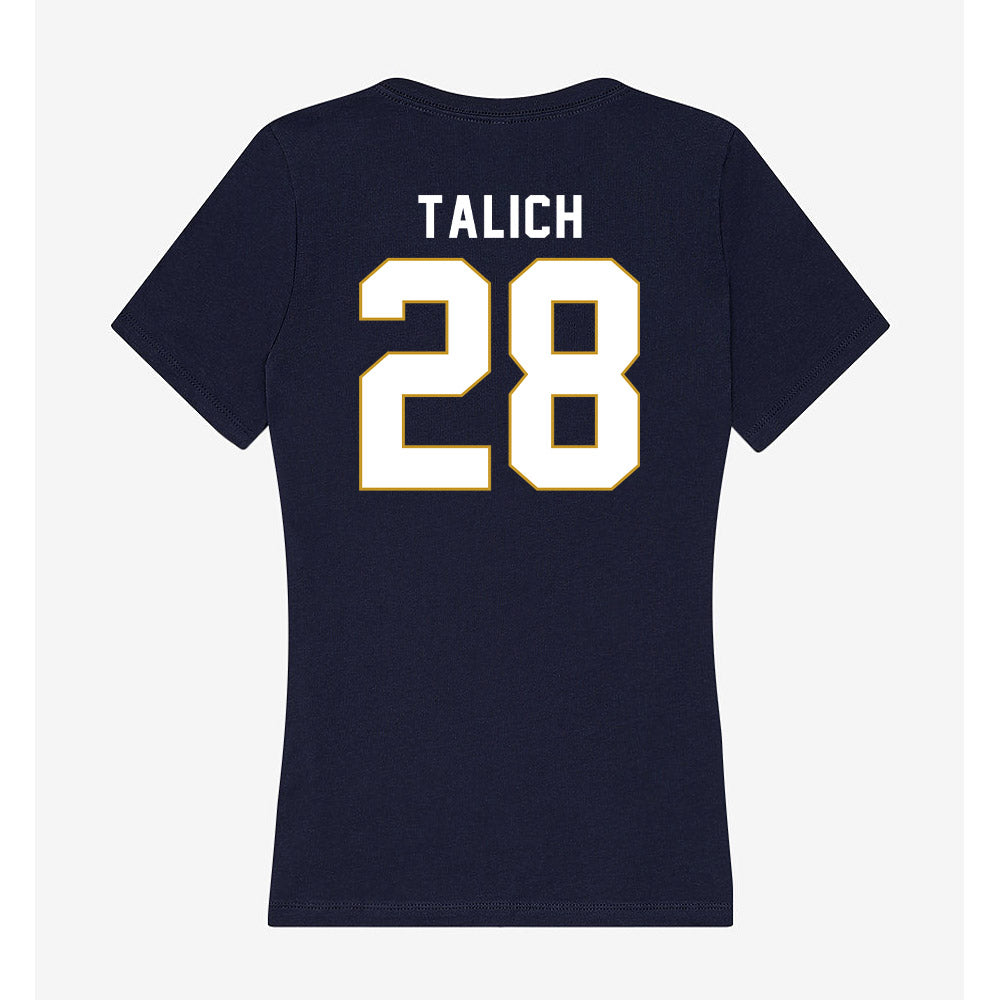 Notre Dame - NCAA Football : Luke Talich - Women's V-Neck T-Shirt-1