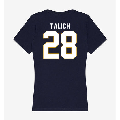 Notre Dame - NCAA Football : Luke Talich - Women's V-Neck T-Shirt-1