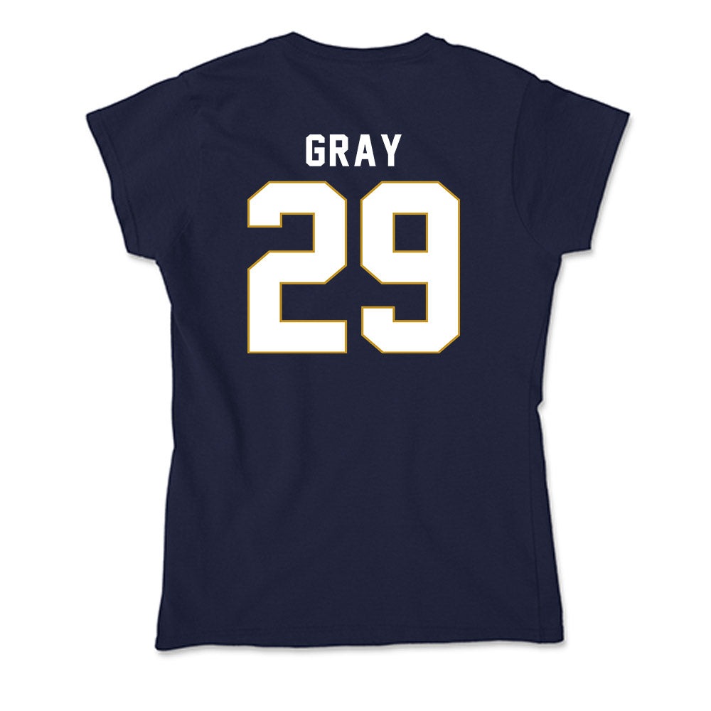 Notre Dame - NCAA Football : Christian Gray - Soft Style Women’s T-Shirt-1