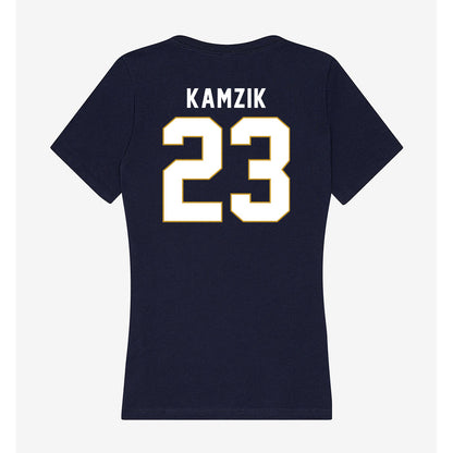 Notre Dame - NCAA Softball : Kamryn Kamzik - Women's V-Neck T-Shirt-1