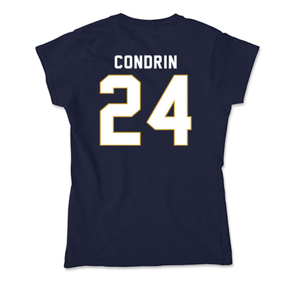 Notre Dame - NCAA Baseball : Luke Condrin - Soft Style Women’s T-Shirt-1