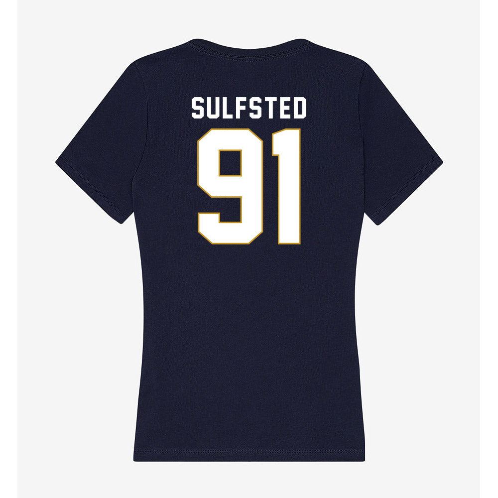 Notre Dame - NCAA Football : Gordy Sulfsted - Women's V-Neck T-Shirt-1