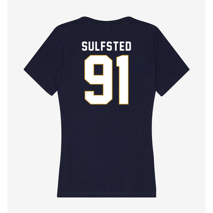 Notre Dame - NCAA Football : Gordy Sulfsted - Women's V-Neck T-Shirt-1