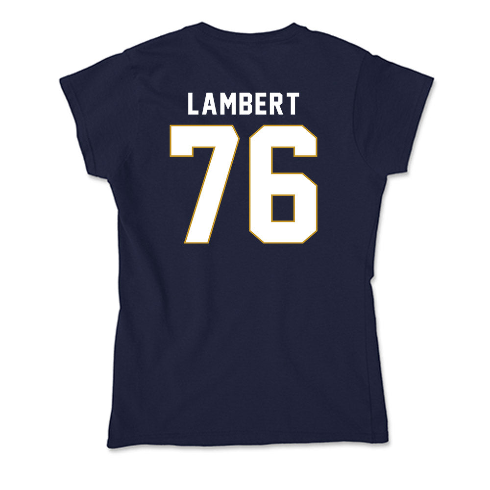 Notre Dame - NCAA Football : Guerby Lambert - Soft Style Women’s T-Shirt-1
