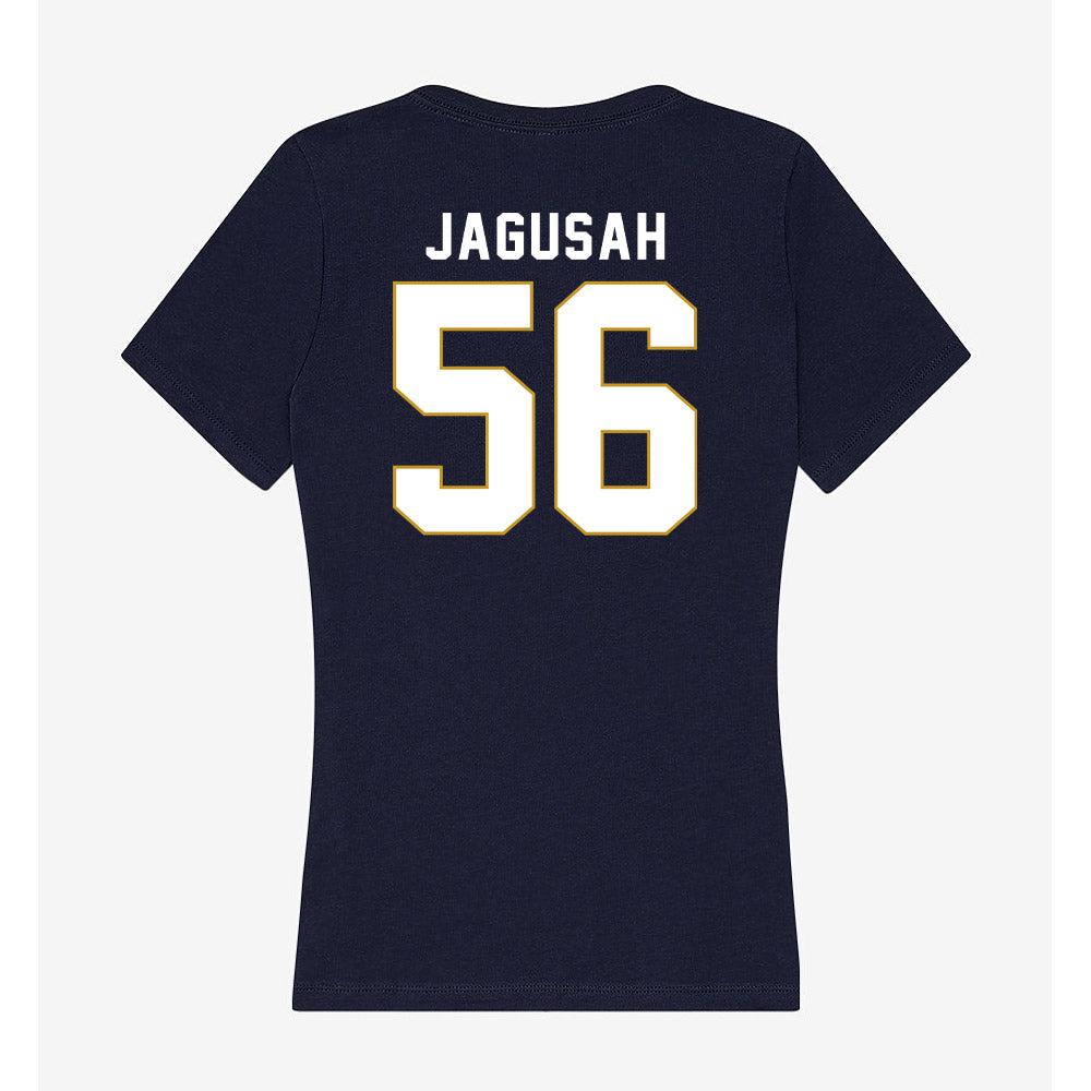 Notre Dame - NCAA Football : Charles Jagusah - Women's V-Neck T-Shirt-1