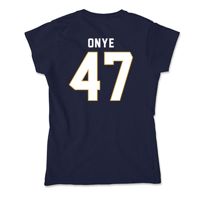 Notre Dame - NCAA Football : Jason Onye - Soft Style Women’s T-Shirt-1