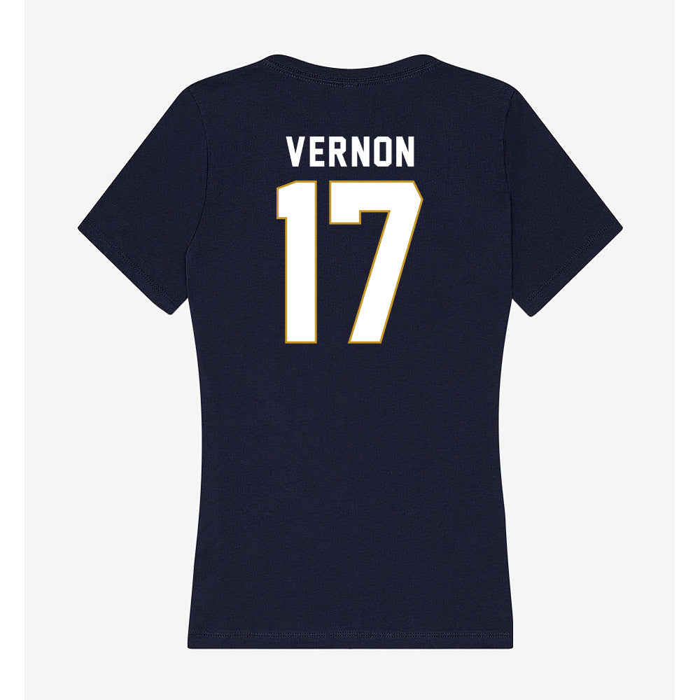Notre Dame - NCAA Football : Brenan Vernon - Women's V-Neck T-Shirt-1