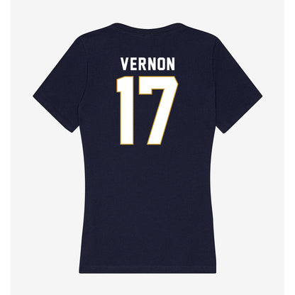 Notre Dame - NCAA Football : Brenan Vernon - Women's V-Neck T-Shirt-1