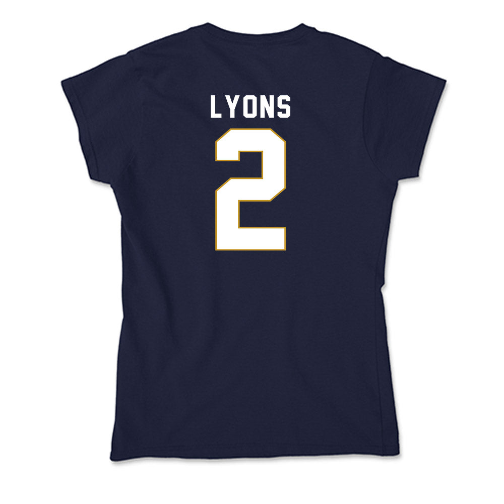 Notre Dame - NCAA Women's Lacrosse : Abigail Lyons - Soft Style Women’s T-Shirt-2
