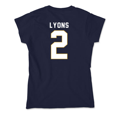 Notre Dame - NCAA Women's Lacrosse : Abigail Lyons - Soft Style Women’s T-Shirt-2