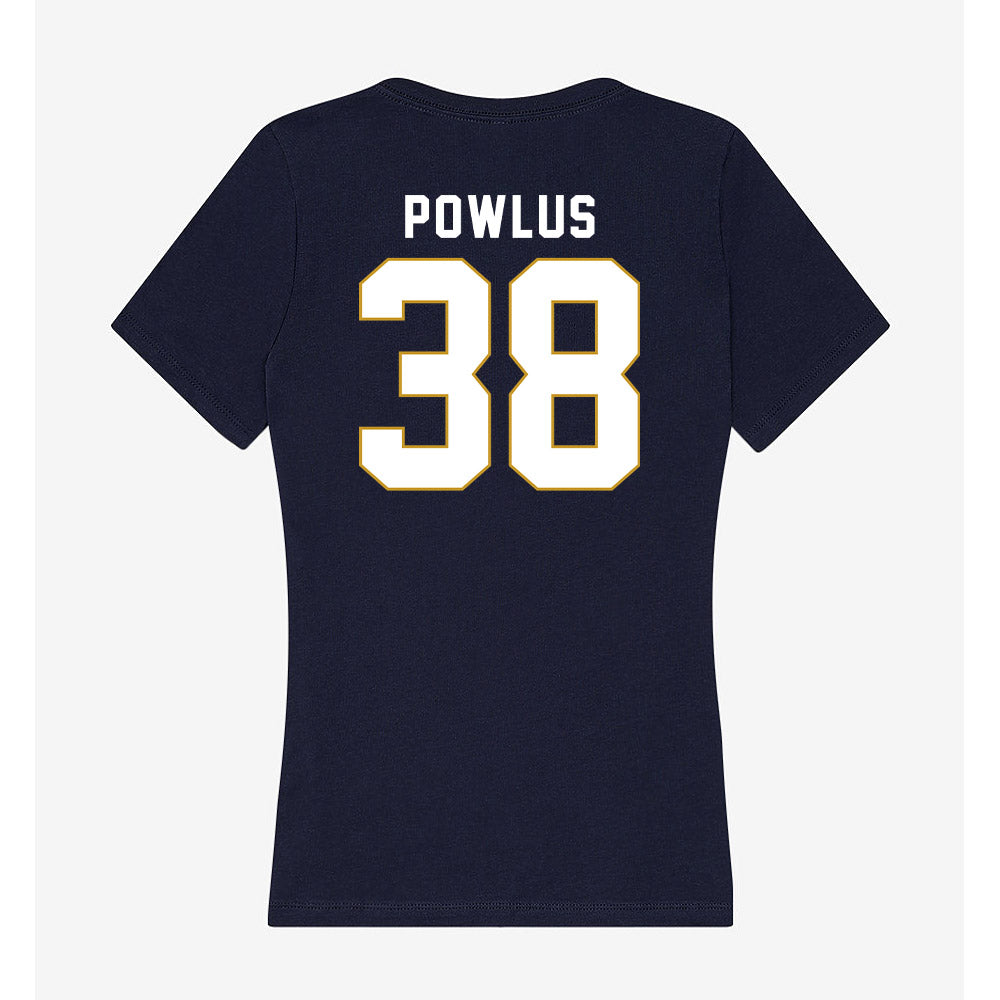 Notre Dame - NCAA Football : Tommy Powlus - Women's V-Neck T-Shirt-1