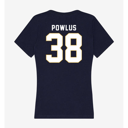 Notre Dame - NCAA Football : Tommy Powlus - Women's V-Neck T-Shirt-1