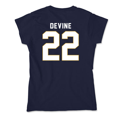Notre Dame - NCAA Men's Basketball : Luke Devine - Soft Style Women’s T-Shirt-1