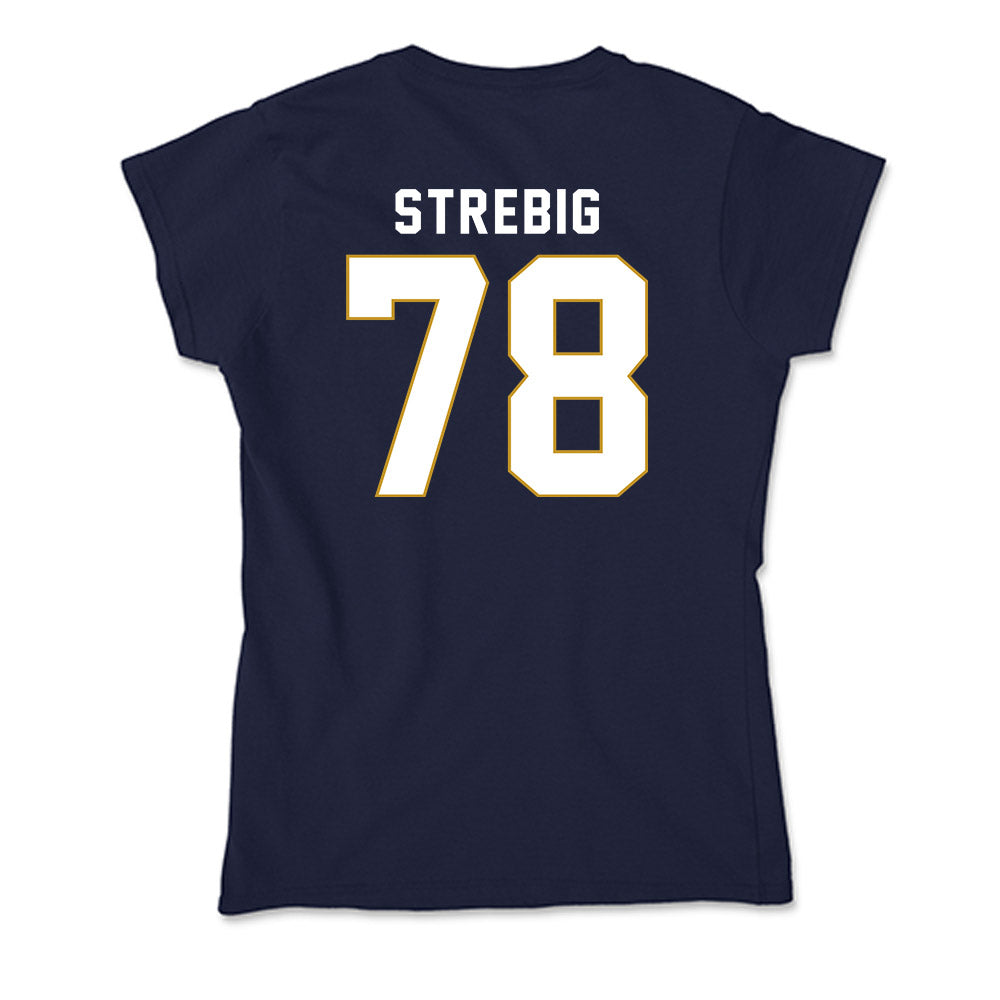 Notre Dame - NCAA Football : Owen Strebig - Soft Style Women’s T-Shirt-1