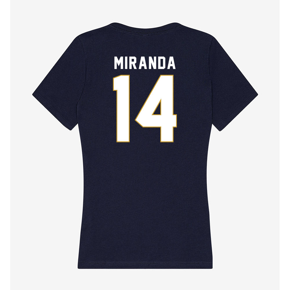 Notre Dame - NCAA Baseball : Shane Miranda - Women's V-Neck T-Shirt-1