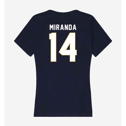 Notre Dame - NCAA Baseball : Shane Miranda - Women's V-Neck T-Shirt-1